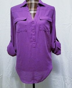 Purple casual blouse
